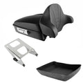 Matte Chopped Trunk Backrest Mount Fit For Harley Cvo Road Street Glide 14-2026