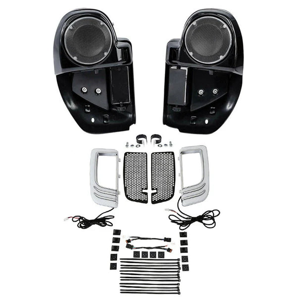 Lower Vented Fairings Speaker Grills Signal Light Fit For Harley Touring 2014-24