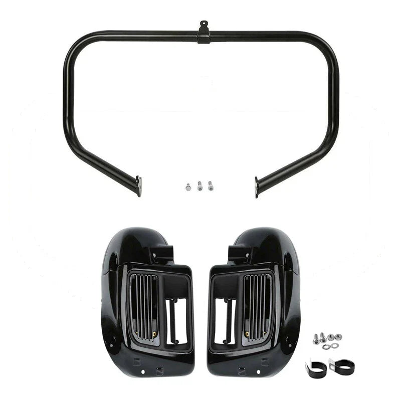 Lower Vented Fairings Water-Cooled Crash Bar Fit For Harley Street Glide 2014-24