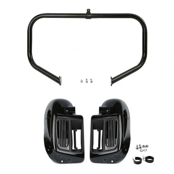 Lower Vented Fairings Water-Cooled Crash Bar Fit For Harley Street Glide 2014-24