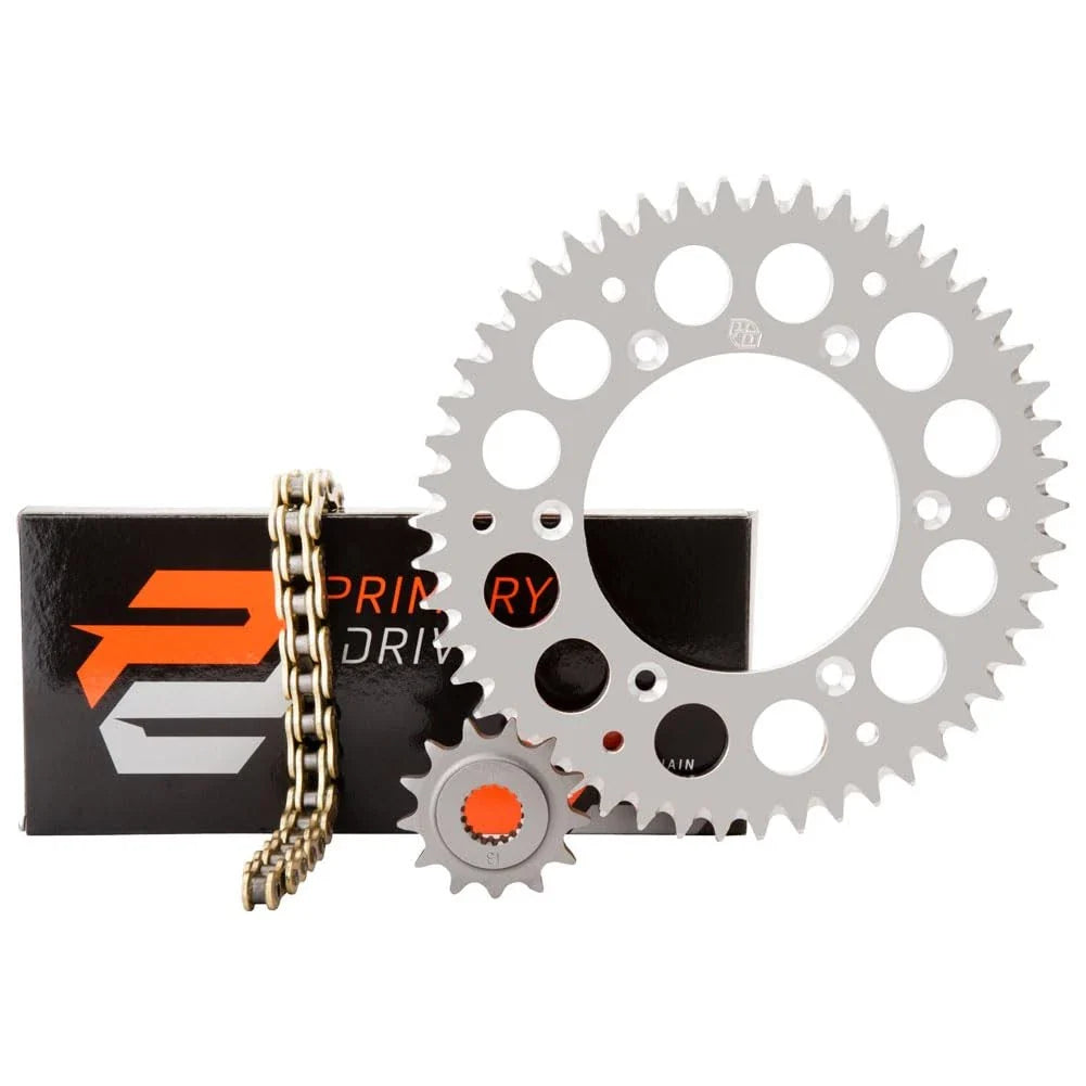 Primary Drive 1021390263-8a9017 Alloy Kit&Gold XRing Chain Slvr Rear Sprocket