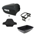 Matte Black King Trunk Backrest Mount Rack Fit For Harley Electra Glide 1997-08