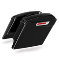 Vivid Black 5" Stretched Saddlebags w/ Keys Fit For Harley Touring Models 14-24