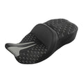 Black Gray Driver & Passenger Seat Fit For Harley Touring Street Glide 2009-2023