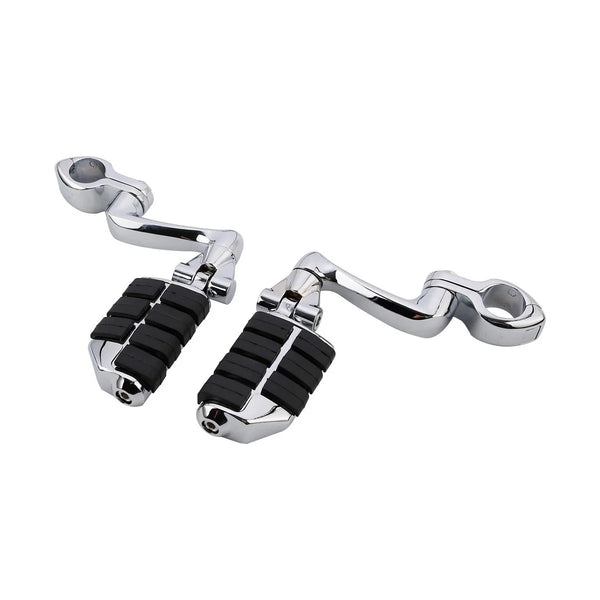 1-1/4" Long Highway Foot Pegs Footpegs Mount Fit For Harley Touring Road Glide