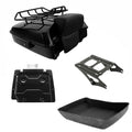 Chopped Trunk Backrest Mount Rack Plate Fit For Harley Cvo Street Glide 2014-26