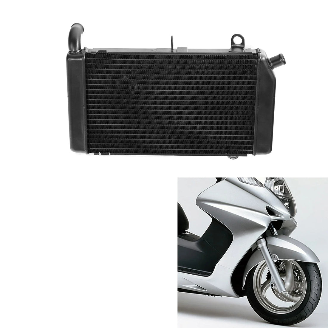 Black Radiator Cooler Cooling Fit For Honda Silver Wing 600 FSC600 2002-2013