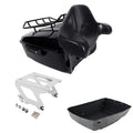 King Trunk Backrest Pad Solo Mount Rack Fit For Harley Sport Glide 2018-25