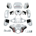 Fairing Body Kit Fit For Harley Cvo Street Glide Candy Red/Silver Honeycomb Fade