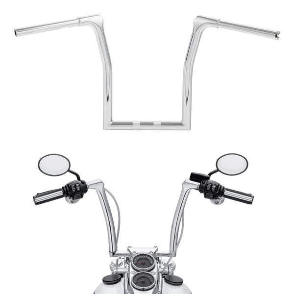 Chrome 16" Rise Ape Hanger 1.25" Handlebar Fit For Harley Softail Fat Boy 18-24