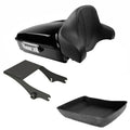 Chopped Trunk Pad Two-Up Mount Rack Fit For Harley Touring Electra Glide 97-08