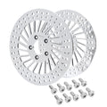 11.8" Front Left Right Brake Rotors & Bolts Fit For Harley Touring 2008-2023