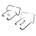 Chrome/Black Saddlebags Saddle Bag Guards Crash Bar For Harley Touring 2014-2024