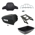 Matte Black King Trunk Backrest Mount Rack Fit For Harley Road Glide 2014-2026