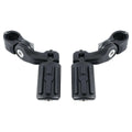 1-1/4" Matte Short Angled Highway Bar Engine Guard Footpegs Mount Fit For Harley