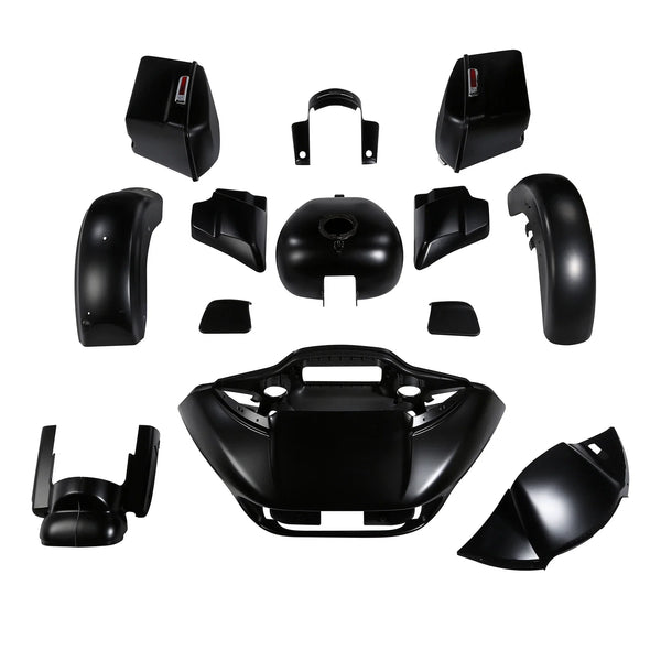 Fairing Body Kit Fit For Harley Road Glide 2015-2024 2021 2022 2023 Black Denim