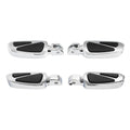 Chrome Driver & Passenger Footpegs Pegs Fit For Harley Softail Fat Boy 2018-2025