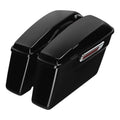 Vivid Black Hard Saddle Bags Saddlebags Fit For Harley Touring Road Glide 14-24