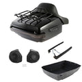 King Trunk Backrest Pad Rack Light Speakers Fit For Harley Cvo Road Glide 14-26