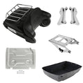 King Trunk Backrest Rack Speaker Light Mount Plate Fit For Harley Touring '14-26