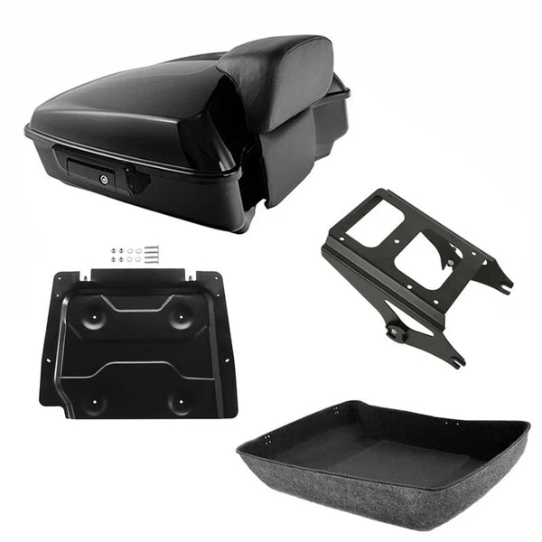 Chopped Trunk Backrest Mount Plate Fit For Harley Davidson Touring 09-2013