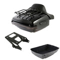King Trunk Luggage Backrest Mount Rack Tail Light Fit For Harley Touring 14-2026