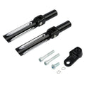 Passenger Footpegs Male Mount Fit For Harley Softail Fls 12-17 Cross Bones 08-11