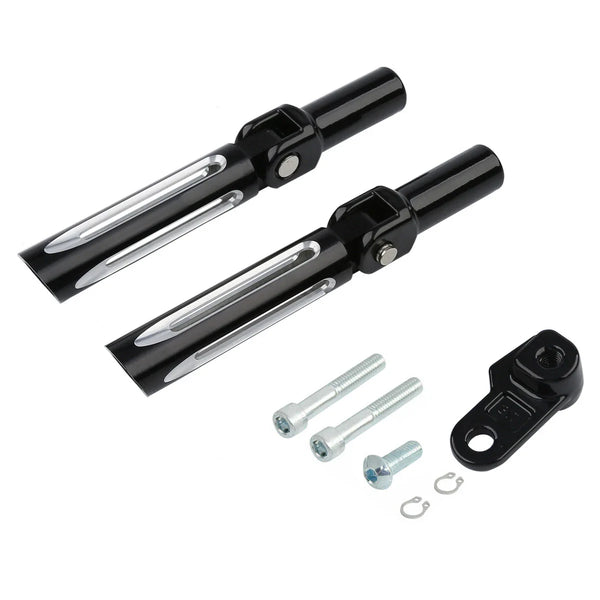 Passenger Footpegs Male Mount Fit For Harley Softail Fls 12-17 Cross Bones 08-11