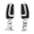 Passenger Footpegs w/ Mounts Chrome Pedals Fit For Harley Touring Road Glide