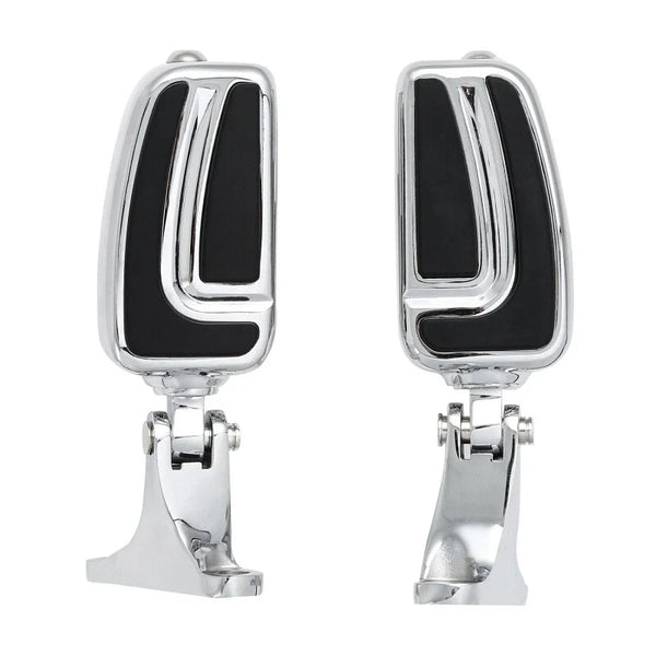 Passenger Footpegs w/ Mounts Chrome Pedals Fit For Harley Touring Road Glide