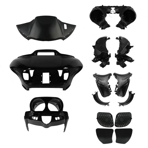 Black Fairings Speaker Box Air Duct Instrument Housing Fit For Road Glide 15-23