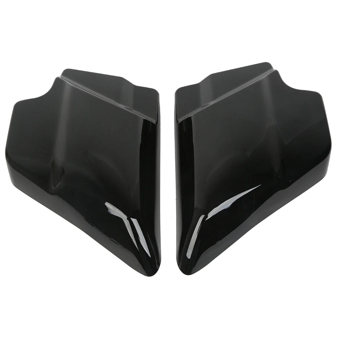 Vivid Black Battery Side Covers Fit For Harley Cvo Electra Road Glide 2009-2024