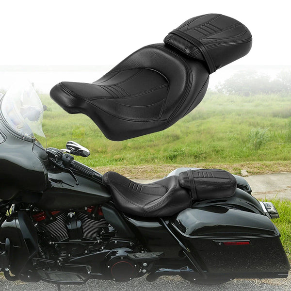Driver Passenger Seat Fit For Harley Touring Road Street Electra Glide 2009-2023