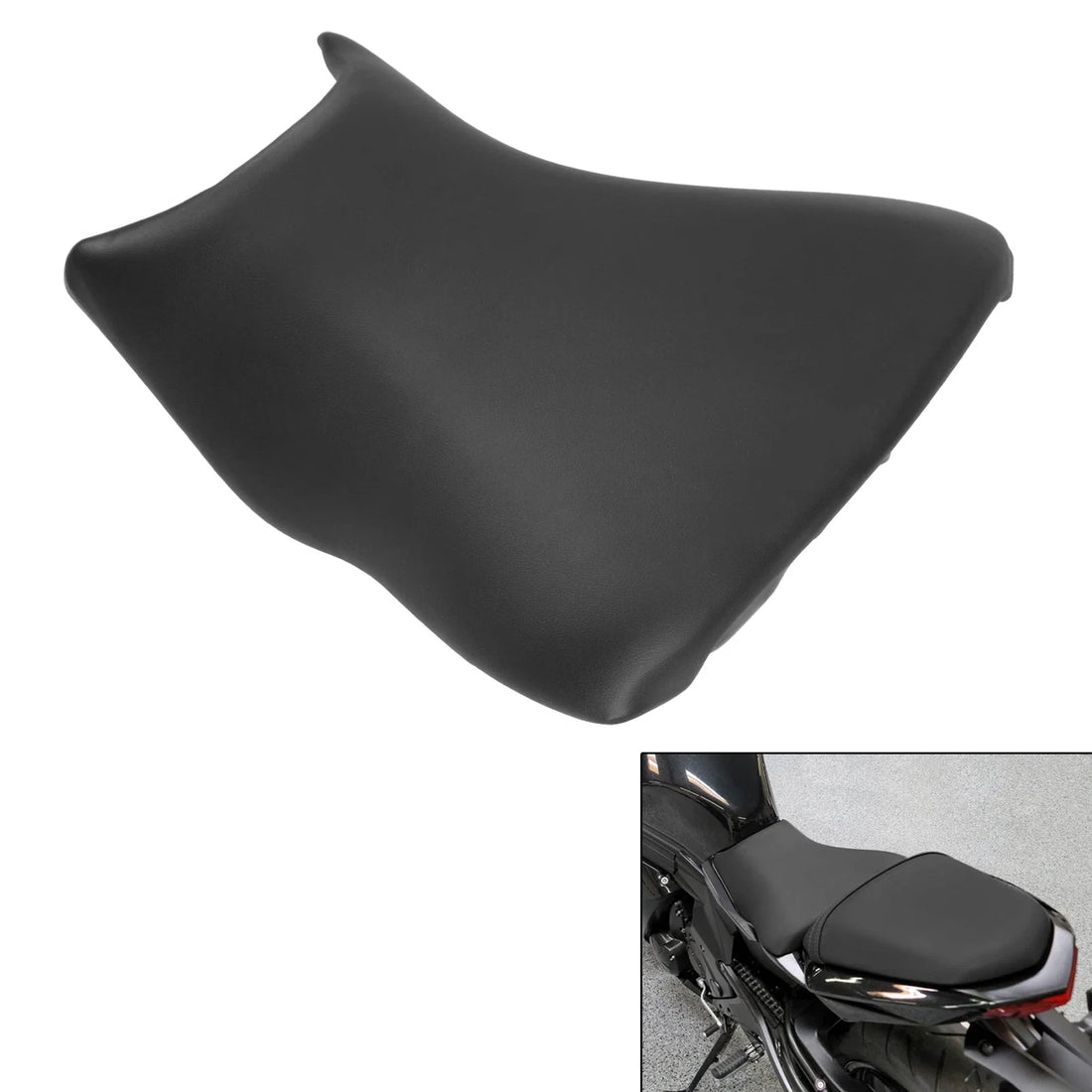 Black Front Driver Solo Seat Fit For Kawasaki Ninja 650 EX650 ER-6N ER650 12-16