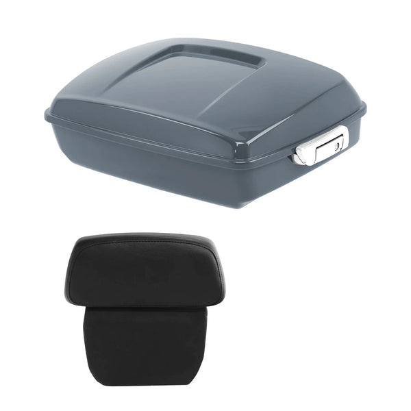 Chopped Trunk Backrest Fit For Harley Touring 2014-24 Gunship Gray
