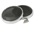 Chrome Ring 6.5" Saddlebag Lid Speaker Grill Fit For Harley Electra Gllide 83-24