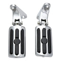 Chrome Rear Passenger Footpegs Mount Fit For Harley Touring Road King 1993-2025