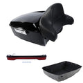 King Trunk Backrest LED Tail Light Fit For Harley Touring Road Glide 2014-2026