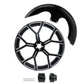 21" Front Fender Wheel Rim Single Disc Hub Fender Fit For Harley Road King 08-24