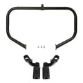 Black Highway Engine Guard Crash Bar Footpeg Fit For Harley Street Glide 2009-24