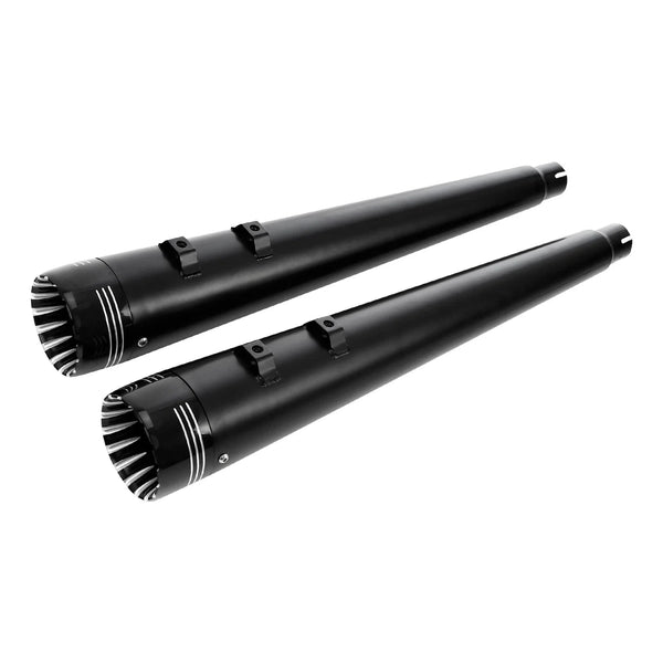 4" Megaphone Slip on Dual Exhaust Pipe Fit For Harley Touring Road King 95-2016