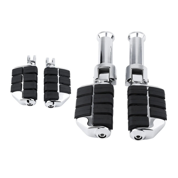 Driver & Passenger Footpegs Mount Bracket Fit For Harley Softail Low Rider 18-25