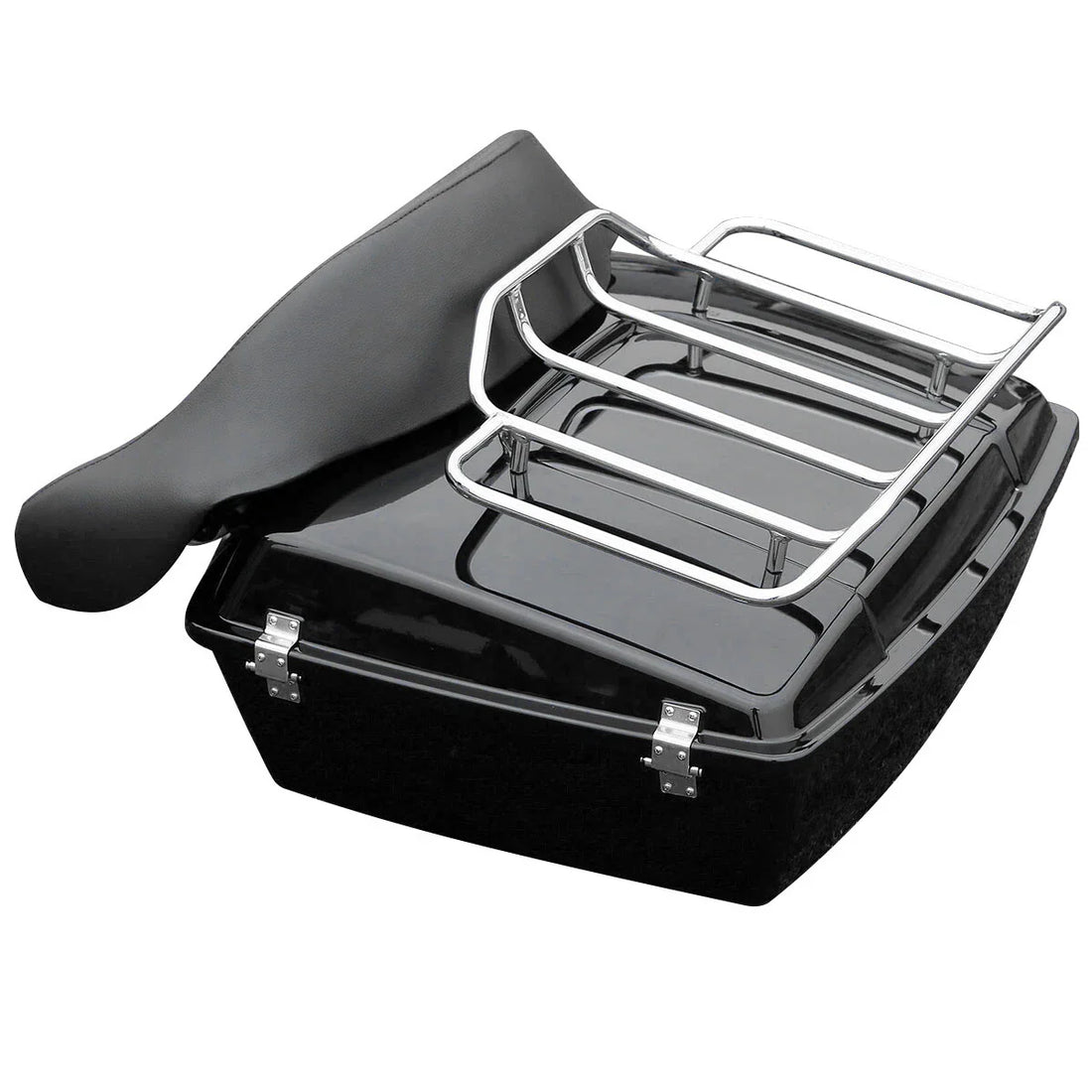 Chopped Trunk Backrest Luggage Rack Fit For Harley Touring Electra Glide 97-13