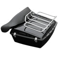 Chopped Trunk Backrest Luggage Rack Fit For Harley Touring Electra Glide 97-13