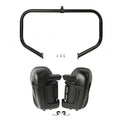Matte Black Lower Vented Fairing Engine Guard Fit For Harley Electra Glide 09-13