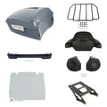 King Trunk Pad Mount Speakers Light Fit For Harley Road Glide 14-26 Gunship Gray