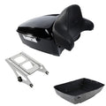 King Trunk Backrest Chrome Mount Fit For Harley Touring Street Glide 2014-2026