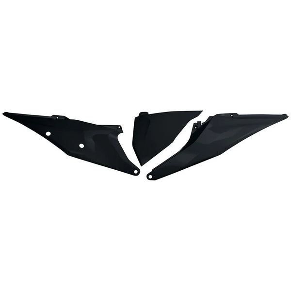 UFO Side Panels Non Vented Black For KTM 350 XC-F 2019-2022
