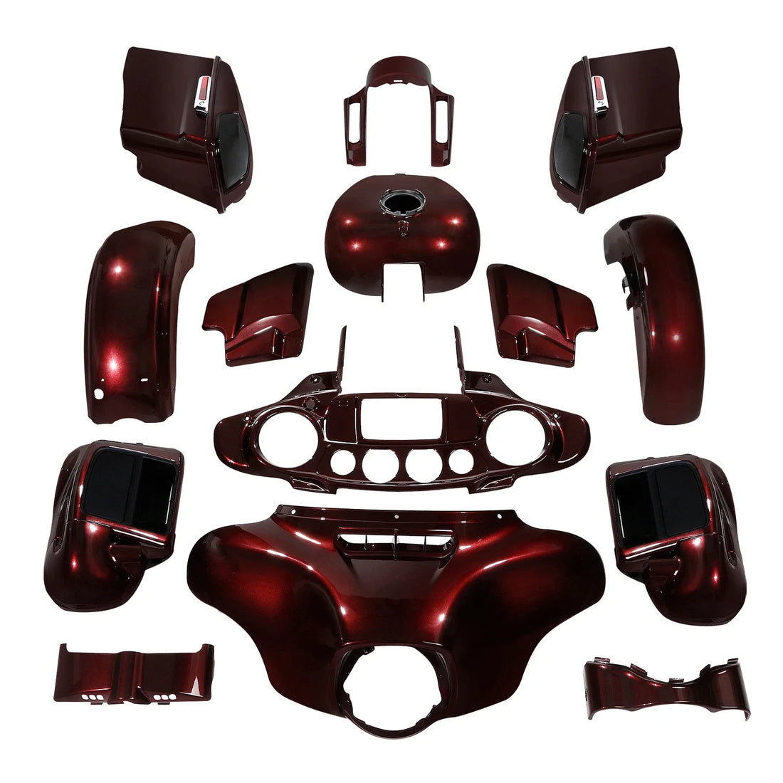 Fairing Body Set Fit For Harley Cvo Street Glide 2014-2024 2023 Twisted Cherry