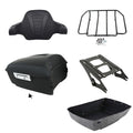 Matte King Trunk Backrest Mount Rack Fit For Harley Road Glide Touring 2014-2026